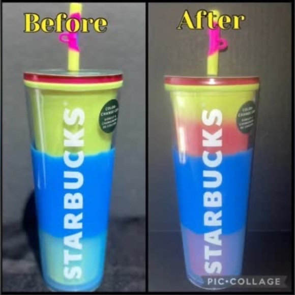 Starbucks 24 OZ. Color-Changing Cold Beverage Cup with Silicone Straw Topper. - Picture 16 of 16